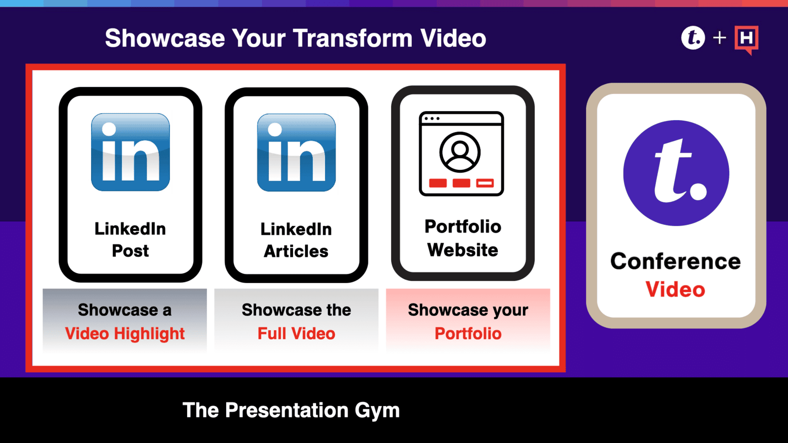 Showcase Your Transform Conference Video